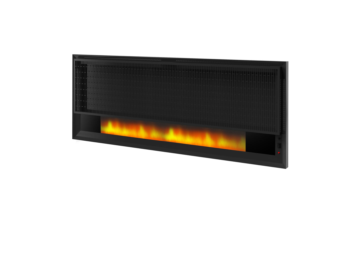 Panou Radiant cu Aspect Semineu si Proiectie Flacara LED - Design Modern, 2100W