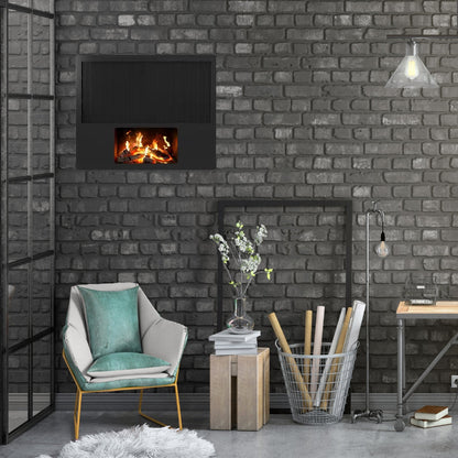 Panou Radiant Proiectie Flacara LCD - Design Modern, 1700W