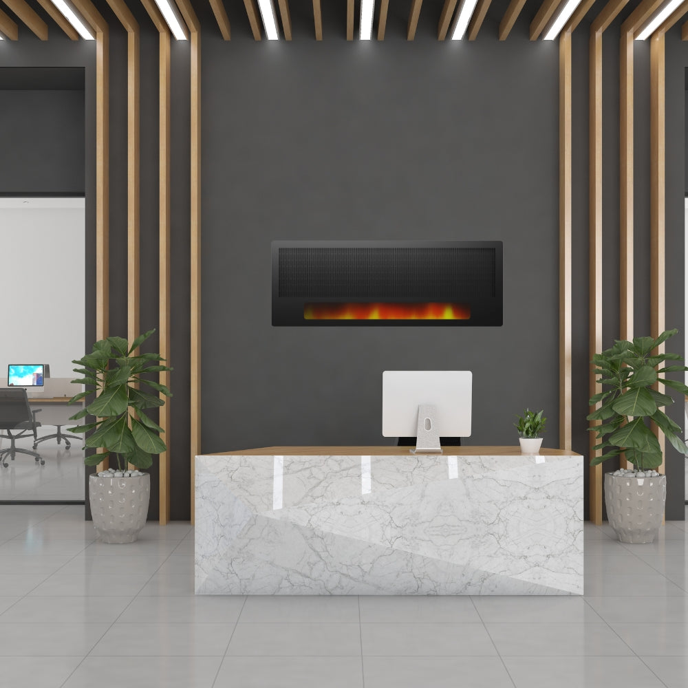 Panou Radiant Proiectie Flacara LED -  Design Modern, 2100W